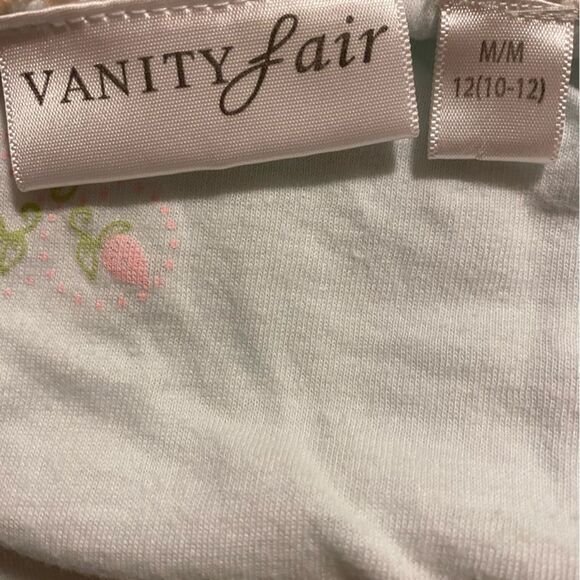 Vanity fair size medium two piece mint green with pink rose detail pajama set - Picture 10 of 15